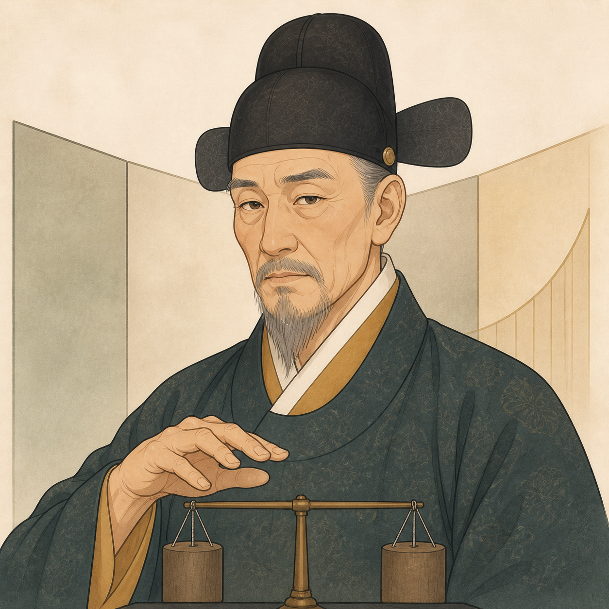 영조의 AI 재구성 일러스트