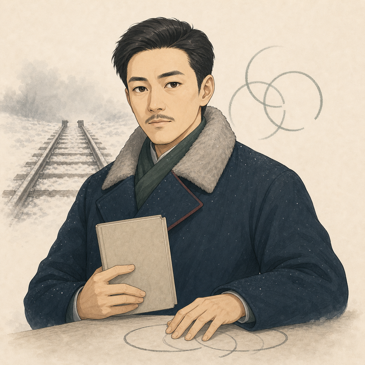 안중근의 AI 재구성 일러스트