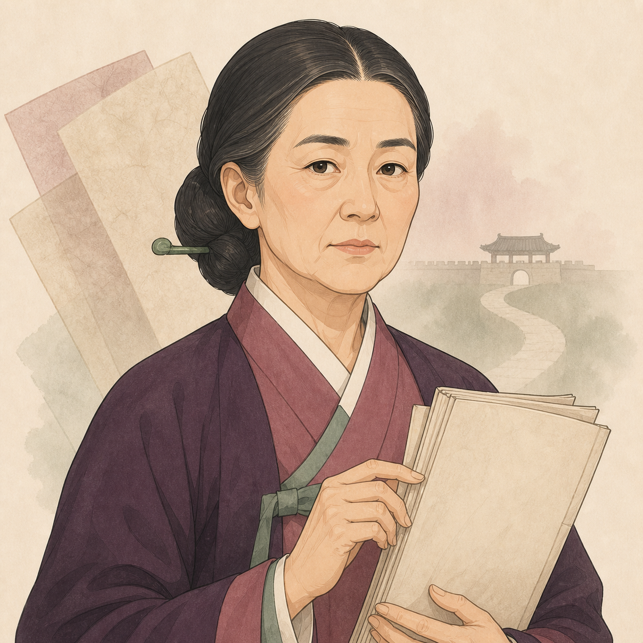혜경궁 홍씨의 AI 재구성 일러스트