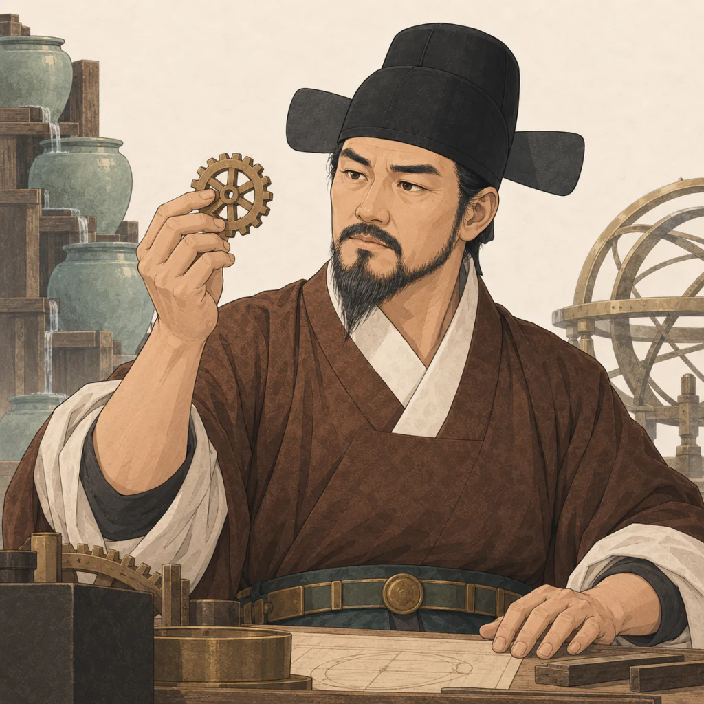 장영실의 AI 재구성 일러스트
