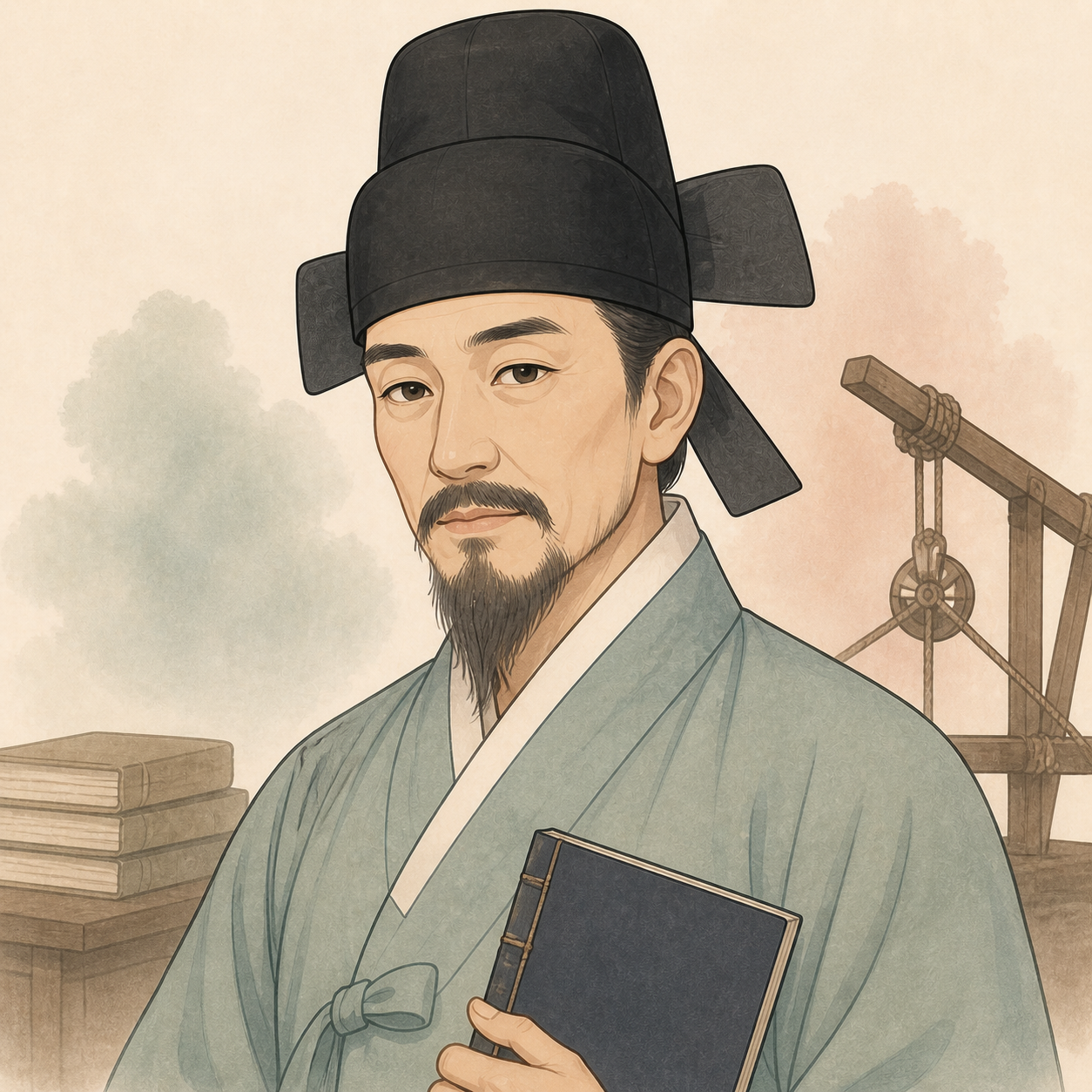 정약용의 AI 재구성 일러스트