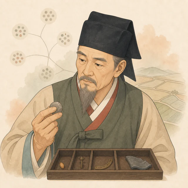 이익의 AI 재구성 일러스트