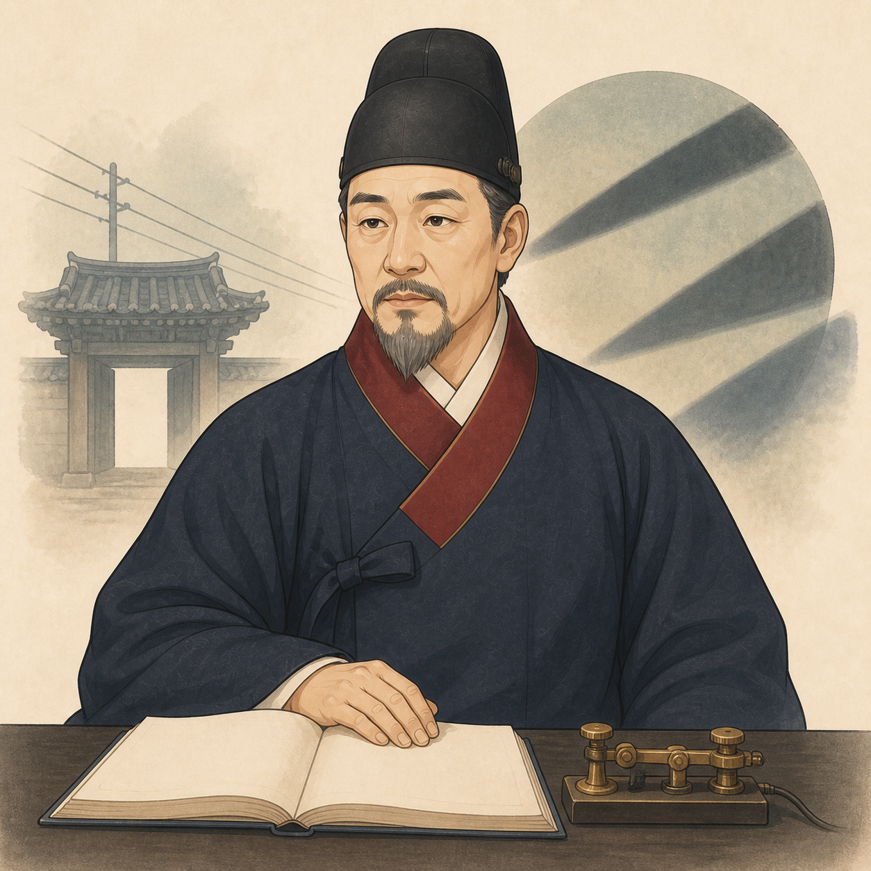 고종의 AI 재구성 일러스트