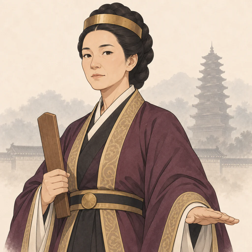 선덕여왕의 AI 재구성 일러스트
