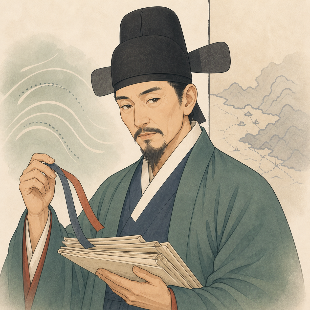 신숙주의 AI 재구성 일러스트