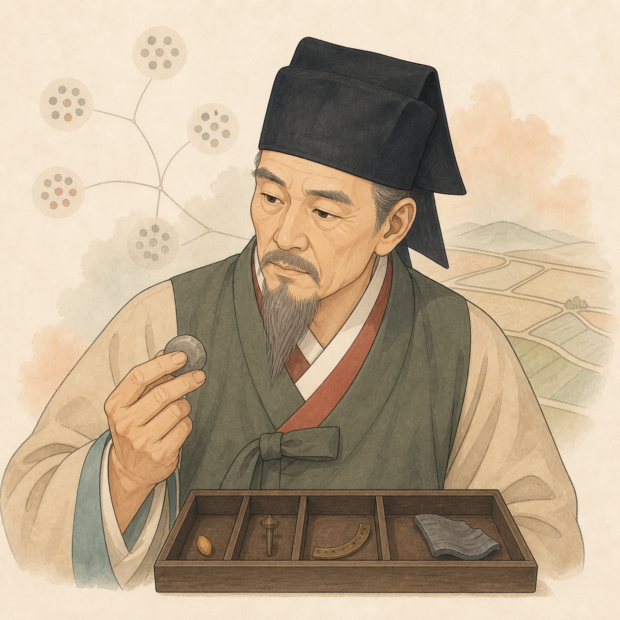 이익의 AI 재구성 일러스트