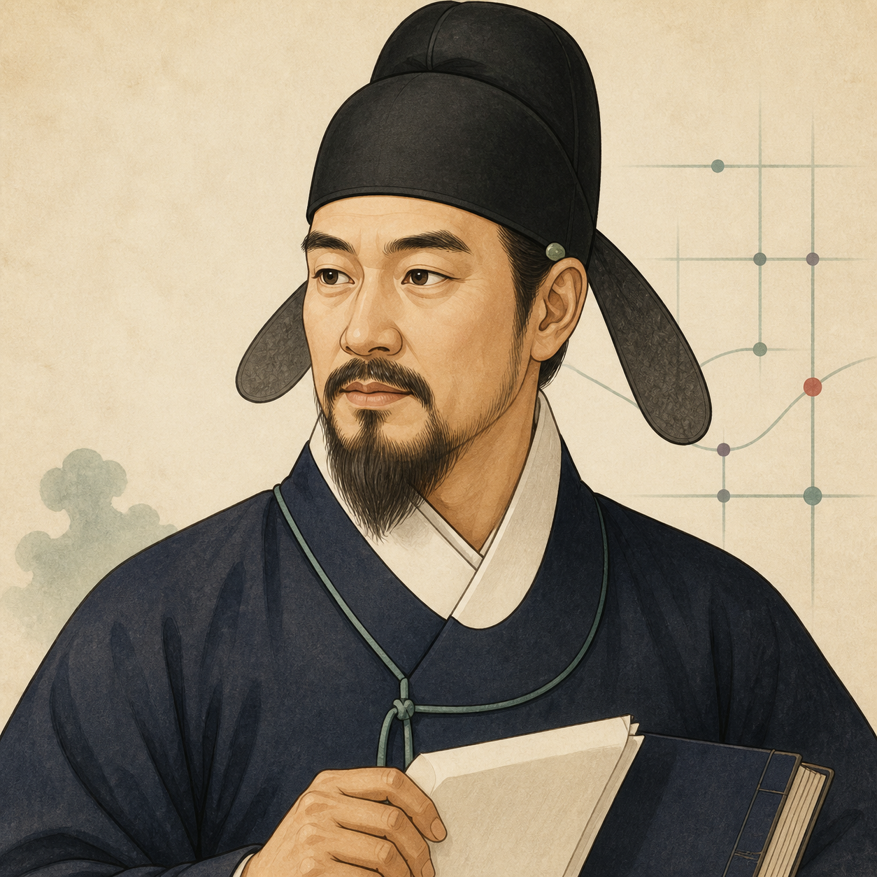 이이의 AI 재구성 일러스트