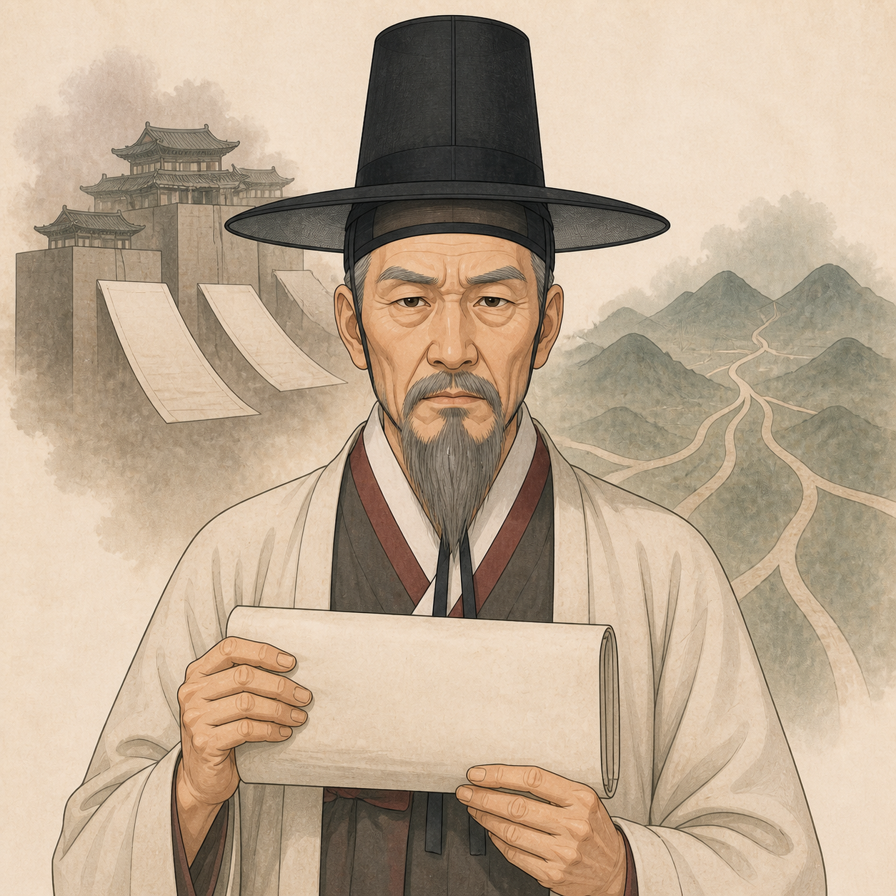 최익현의 AI 재구성 일러스트