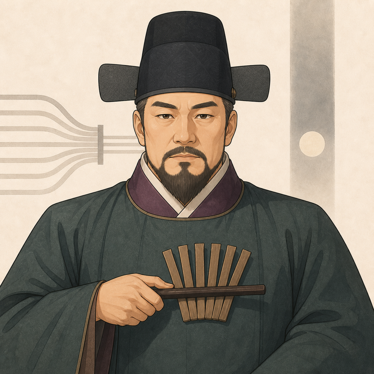 세조의 AI 재구성 일러스트